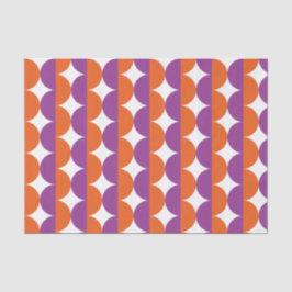 Papel De Seda Laranja e Meio século roxo moderno ondulado