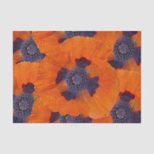 Papel De Seda Laranja Escarlate Poppy 1
