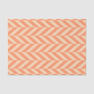 Papel De Seda Laranja no Peach Herringbone