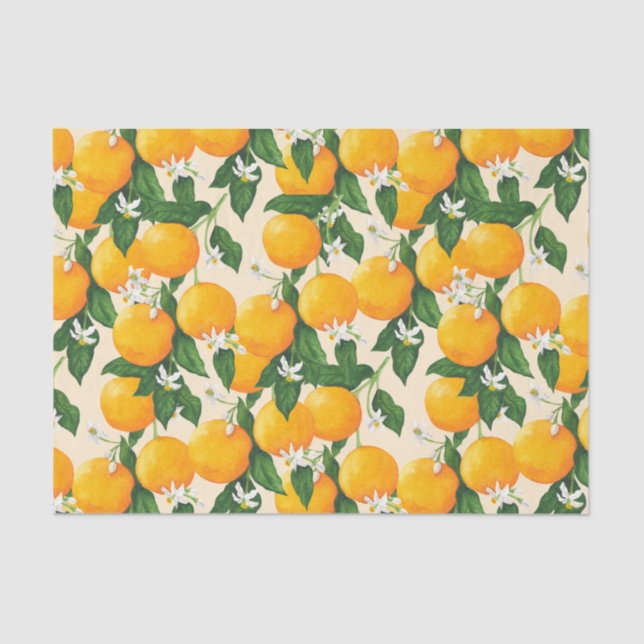 Papel De Seda Laranjas (Frente )