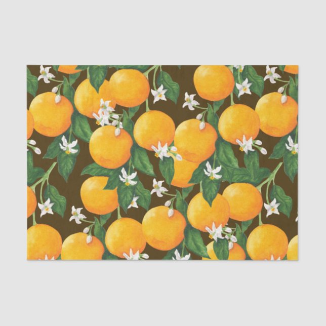 Papel De Seda Laranjas (Frente )