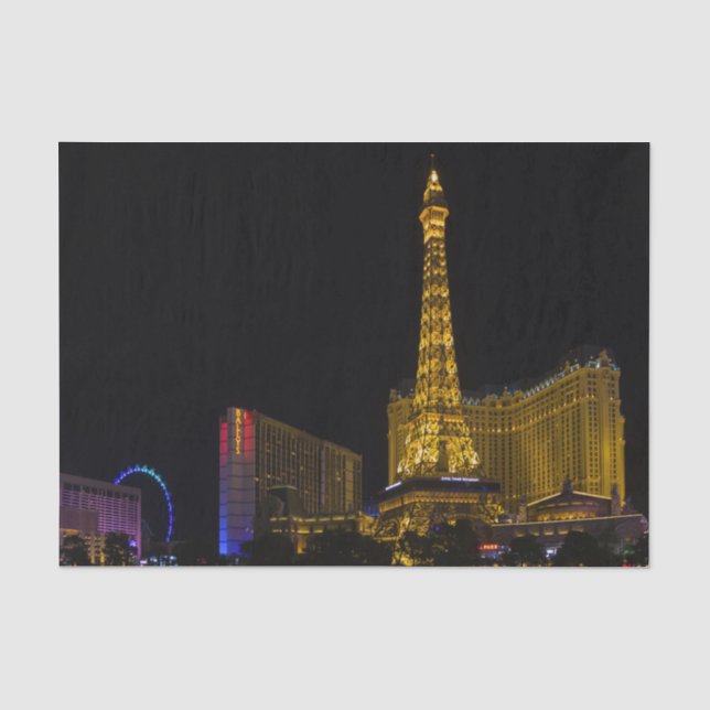 Papel De Seda Las Vegas à noite em Skyline (Frente )