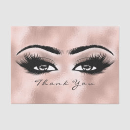 Papel De Seda Lascas Metálicas Douradas De Rosa De Vidro Obrigad