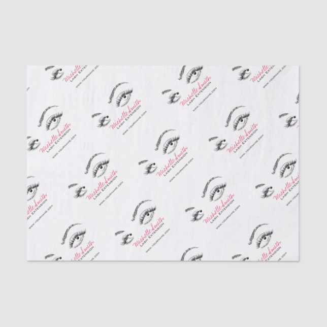 Papel De Seda Lash Extension Black and White Makeup Artist Brow (Frente )