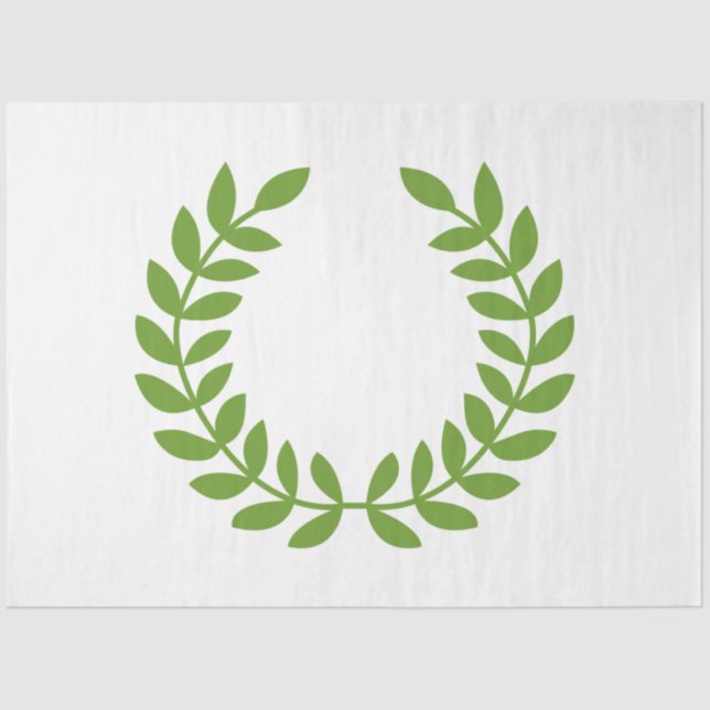 Papel De Seda Laurel Wreath (Símbolo Grego Antigo) (Frente )