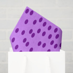 Papel De Seda Lavanda Bolinhas roxas