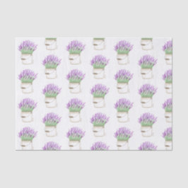 Papel De Seda Lavanda em um Balde