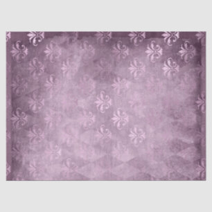 Papel De Seda Lavanda Fleur de Lis Damask Decoupage