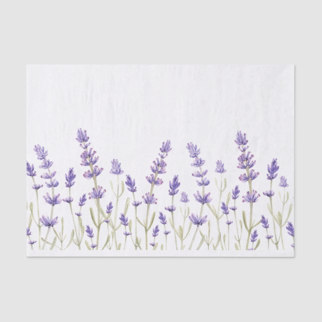 Papel De Seda Lavanda Flores (Frente )