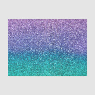 Papel De Seda Lavanda Roxo & Verde Água Turquesa Brilhante Festa
