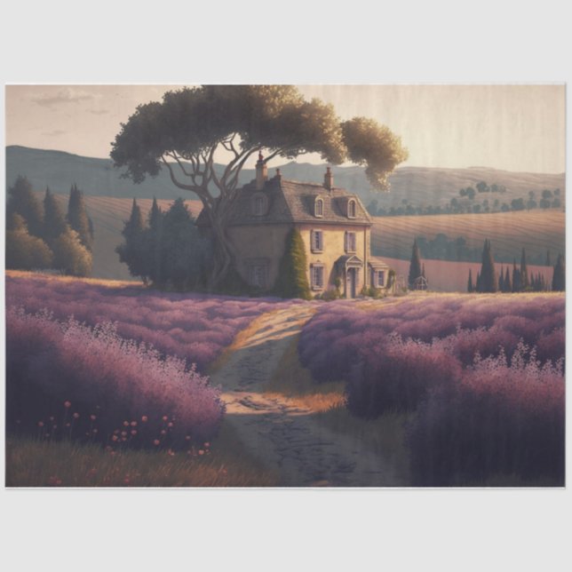 Papel De Seda Lavendar Villa (Frente )