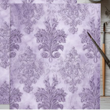 Lavender Baroque Scroll