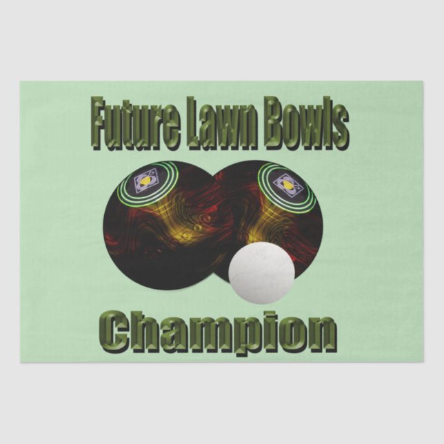 Papel De Seda Lawn Bowls Future Champion, (Frente )