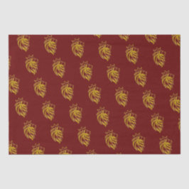 Papel De Seda Leão com Coroa - Estilo Dourado 2