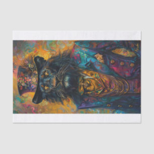 Papel De Seda Leão preto raro1