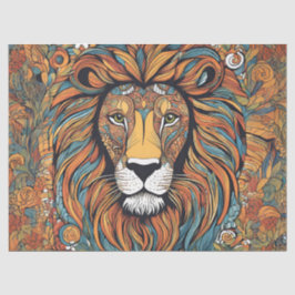 Papel De Seda Leão Real Caprichoso