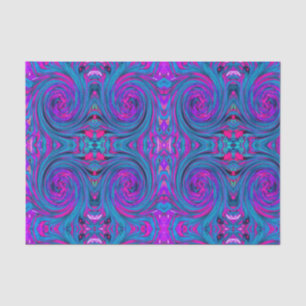 Papel De Seda Legal, cor-de-rosa-quente, púrpura e Abstrato azul