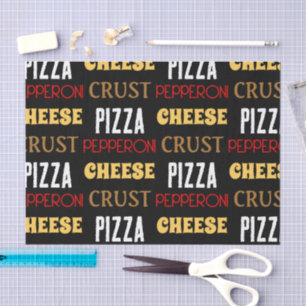Papel De Seda Legal diversão pizza pepperoni queijo crosta