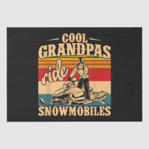 Papel De Seda Legal Grandpas caminha Snowmobiles Snowmobile Snow