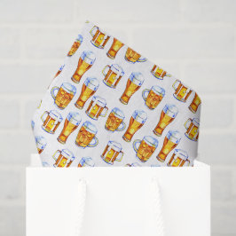 Papel De Seda legal padrão de festa de cerveja martelada