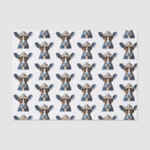 Legal Vaca do Cowboy Ocidental Design Humor