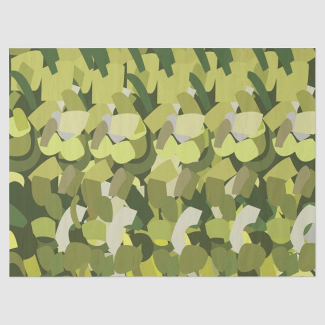 Papel De Seda Legumes Verdes Vegetais (Frente )