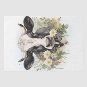 Papel De Seda Leite Leiteiro Plantado Holstein Frísia
