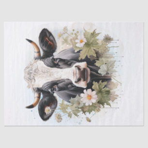 Papel De Seda Leite Leiteiro Plantado Holstein Frísia