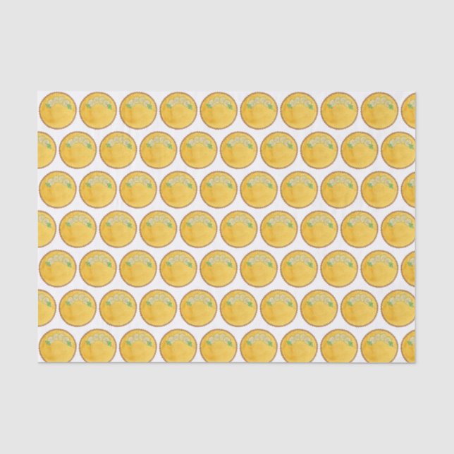 Papel De Seda Lemon Tart Tarte au Citron Curd Pie Baking Comida (Frente )