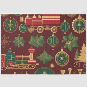 Papel De Seda lenço de natal victoriano