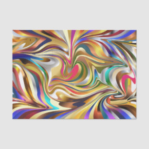 Papel De Seda lenços de abstrato psicodélicos