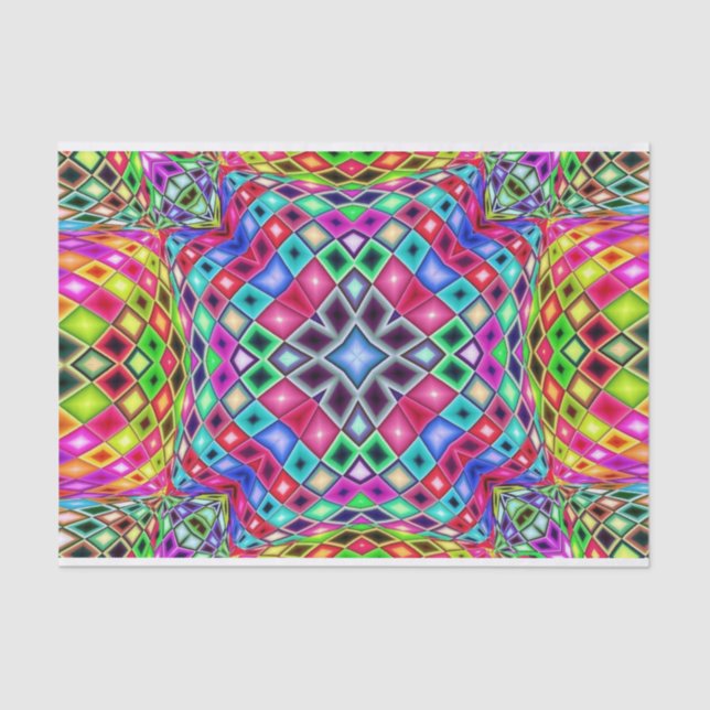 Papel De Seda lenços psicodélicos (Frente )