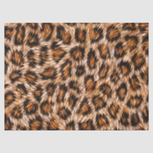 Papel De Seda Leopard Jaguar Cat Brown fur Pattern-24609