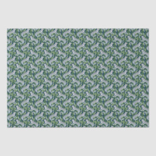 Papel De Seda Leopardo de Neve e Lily do Vale
