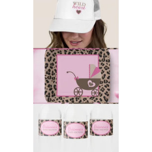 Papel De Seda Leopardo Listrado e Rosa
