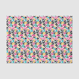 Papel De Seda Leopardo multicolor