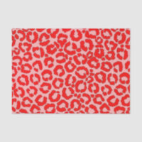 Leopardo Vermelho Cor-de-rosa-rosa-preto-escuro