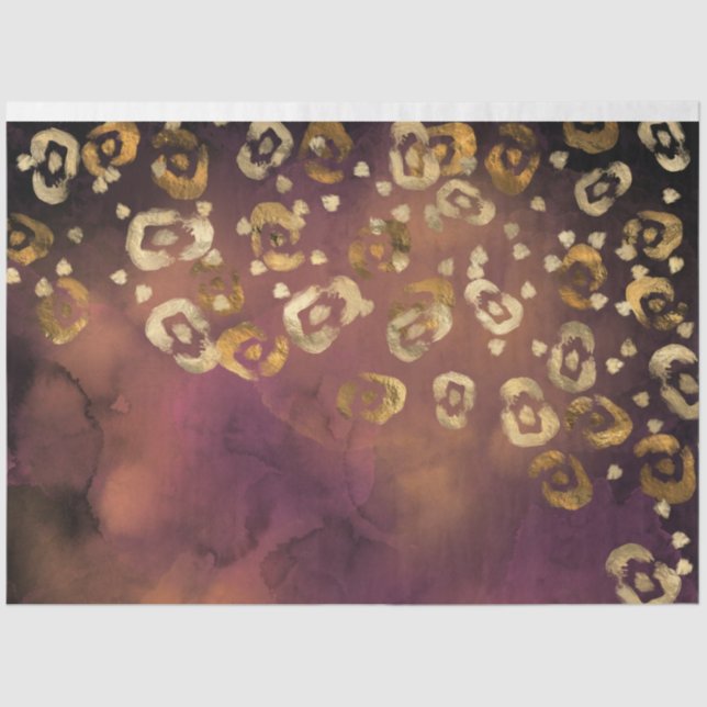 Papel De Seda Lepard Paint Series Design 7 (Frente )