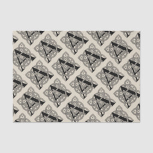 Papel De Seda Letra A Vintage Celtic Knot Monograma