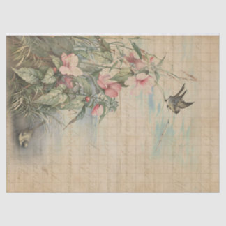 Papel De Seda Letra de amor com página de debate do Hibiscus | P