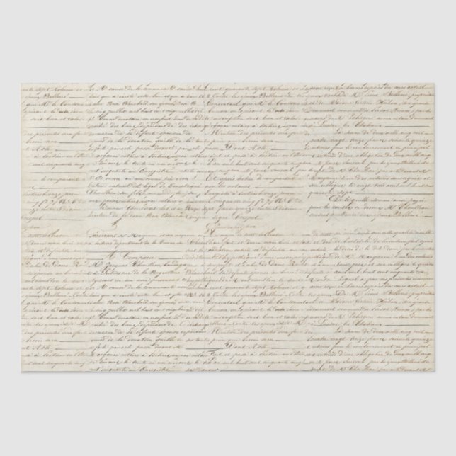 Papel De Seda Letra escrita manuscrita esguicho esguicho (Frente )