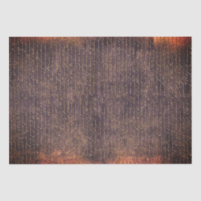 Papel De Seda Letra manuscrita impermeável de incêndio na veia e (Frente )