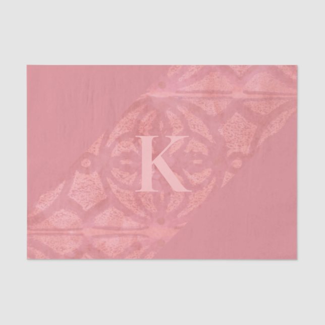 Papel De Seda Letra Ruddy Pink Batik (Frente )