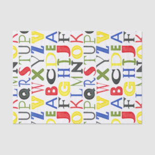 Papel De Seda Letras coloridas de Megan Meagher