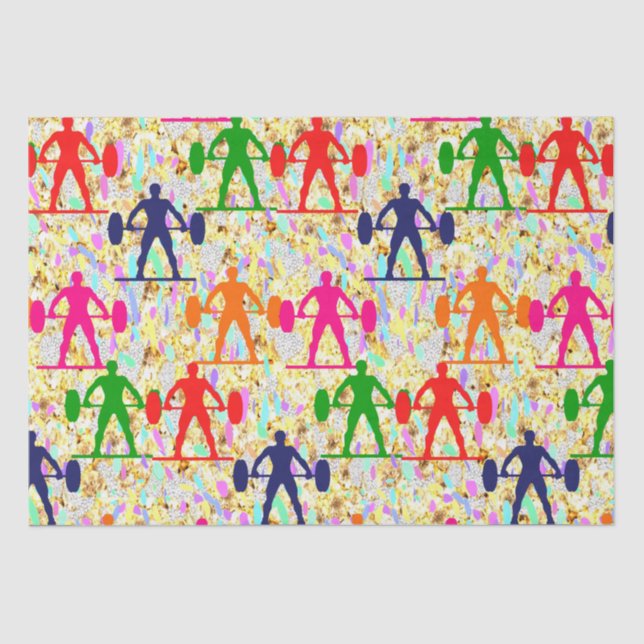 Papel De Seda Levantamento de peso (Frente )