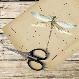 Papel De Seda libélula vintage