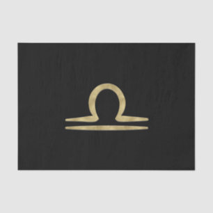 Papel De Seda LIBRA Ouro Setembro Outubro Astrologia do Aniversá