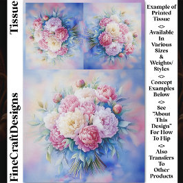 Papel De Seda Ligações Românticas de Mola Aquática Decoupage CR3