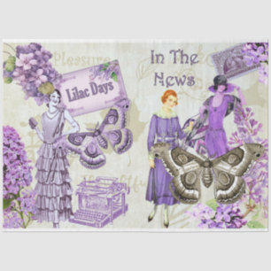 Papel De Seda Lilac Days Série Design 7