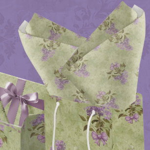 Papel De Seda Lilac Dreams Estilo de Vintage Desligamento de Dam